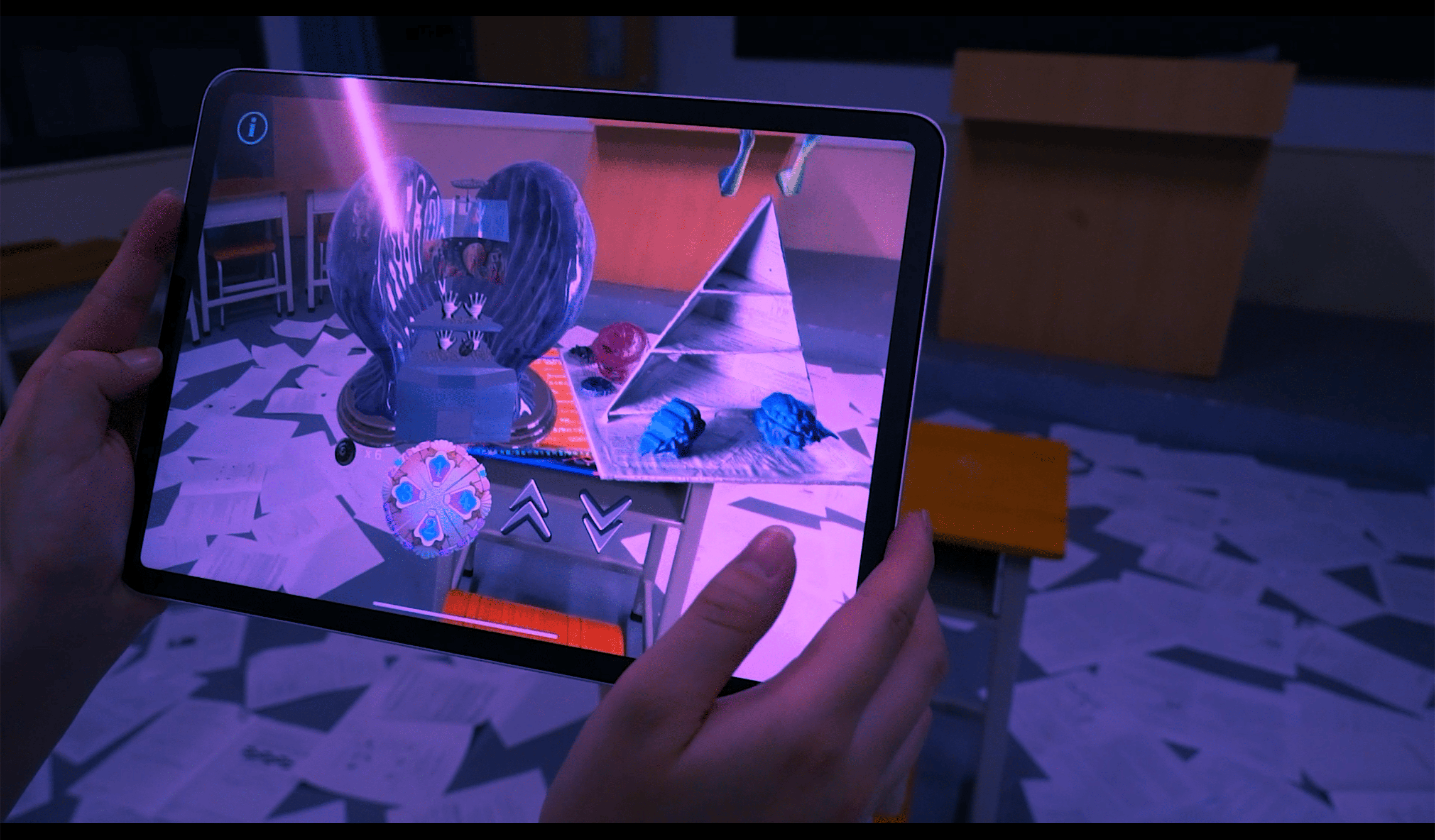 This AR artwork is designed to be viewed using an iPhone or iPad.