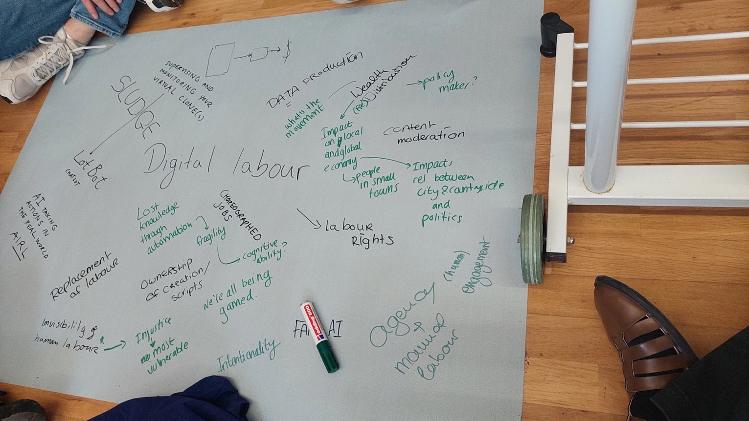 Artists and engineers brainstorming at CODE 2024 Hackathon in Bonn, Germany. Photo ©Janina Hoth