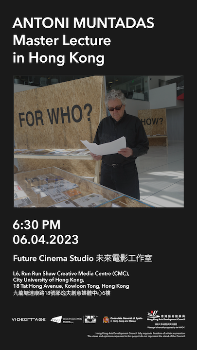 Antoni Muntadas - Master Lecture in Hong Kong