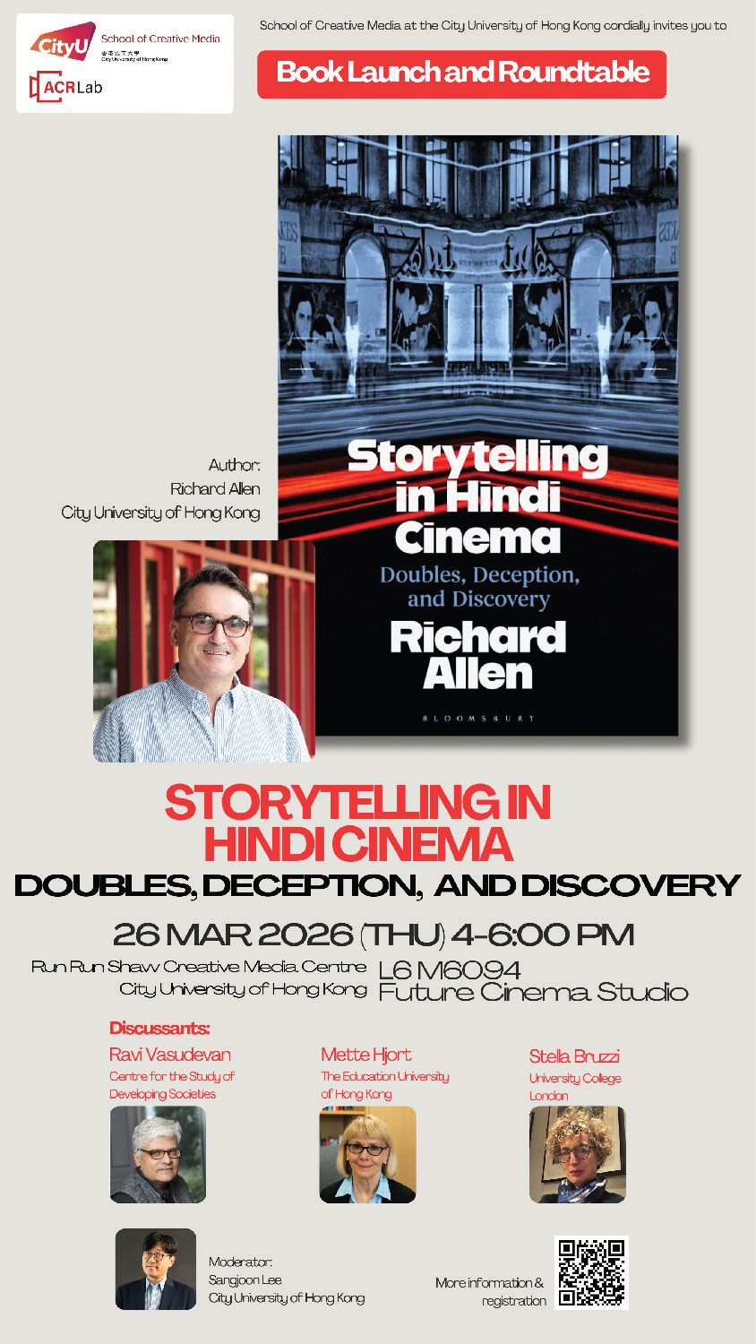 Book Launch and Roundtable: Storytelling in Hindi Cinema: Doubles, Deception, and Discovery