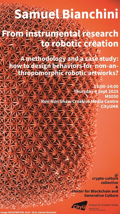 From Instrumental Research to Robotic Creation - A methodology and a case study: how to design behaviors for non-anthropomorphic robotic artworks?