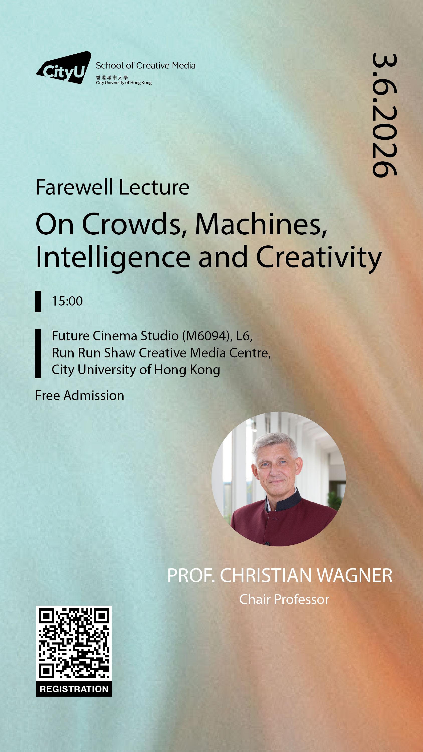 Farewell Lecture by Professor Christian Wagner - On Crowds, Machines, Intelligence and Creativity
