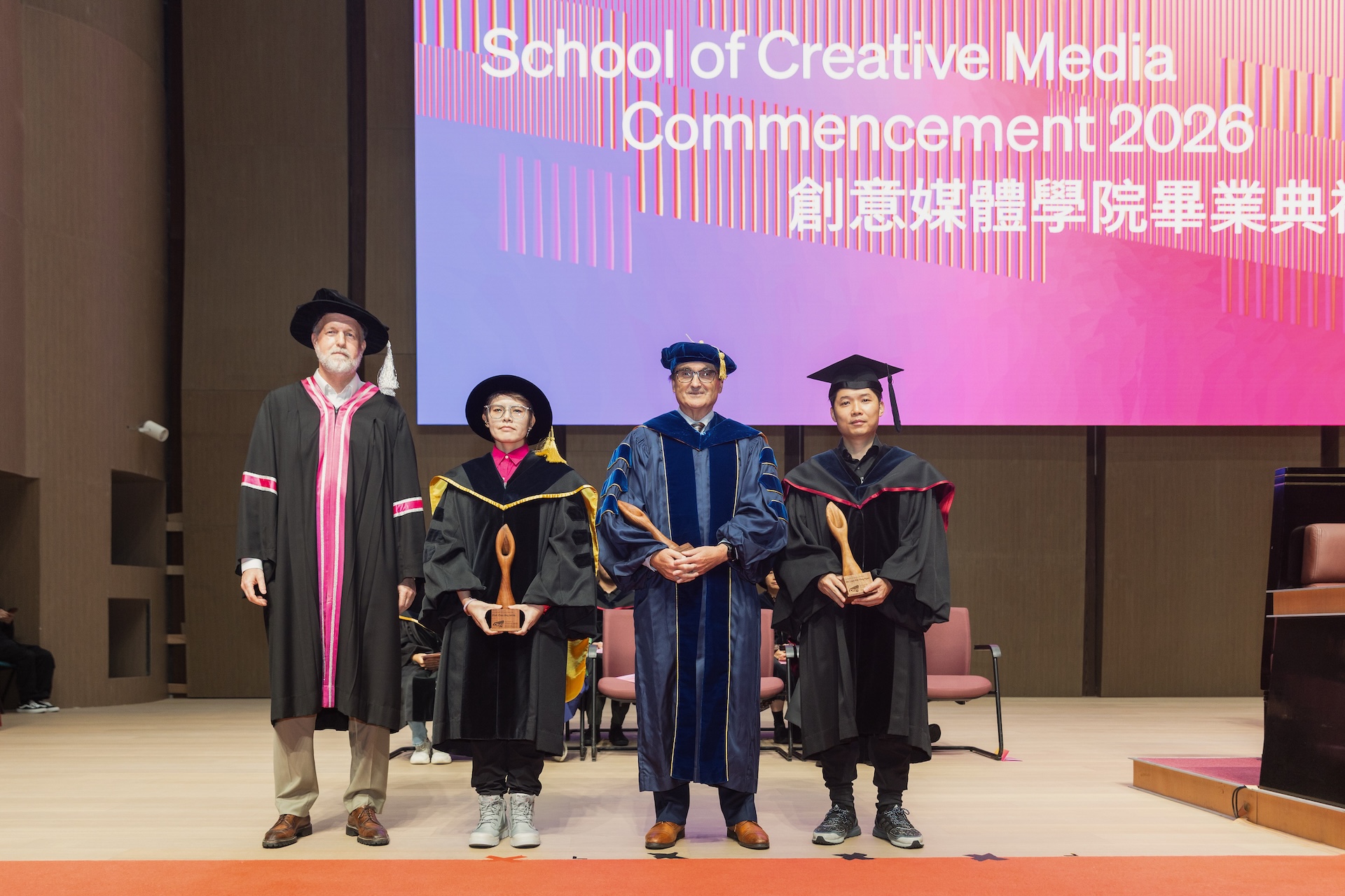 Award recipients with Dean Prof. Espen AARSETH