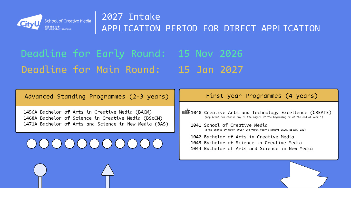 Applications for the Undergraduate Direct Application (Non-JUPAS) for the 2027 intake are now open