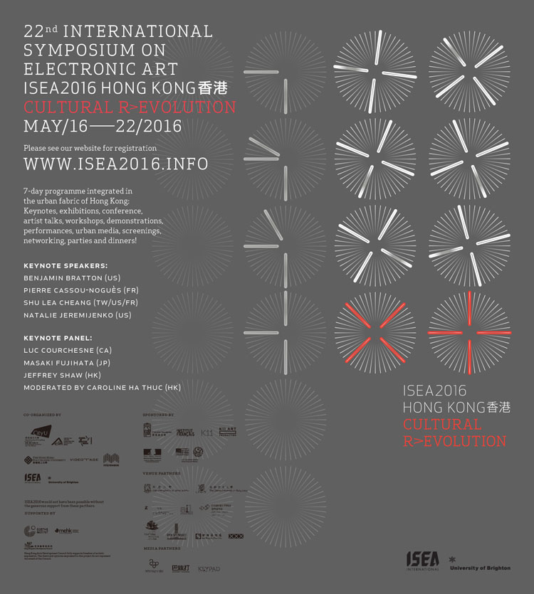 22nd INTERNATIONAL SYMPOSIUM ON ELECTRONIC ART