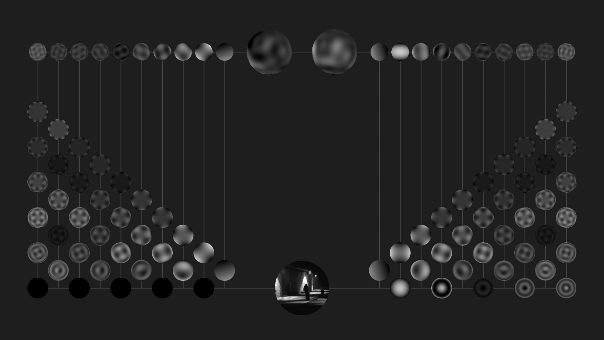Still from the algorithmic video installation Z, Hector Rodriguez (2018) 