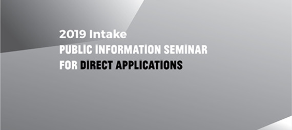 2019 intake - Information Seminar for Direct Applications