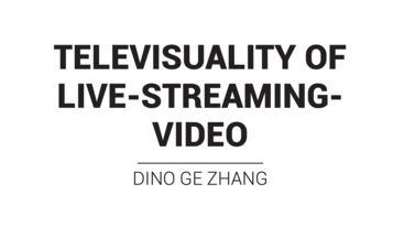 Dino Ge Zhang: Anthropology of Boredom and Livestream Studies