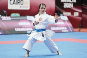 Ms Grace Lau Mo-sheung took the title in Female Kata in the Karate 1 (K1) Premier League in Antalya, Turkey, on 17 March